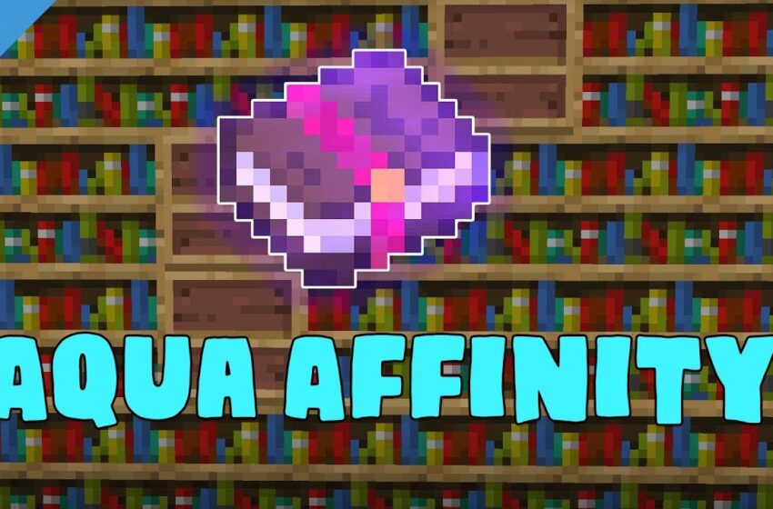  Using Two Enchantments With Aqua Affinity to Take Down monsters Without Any Damage