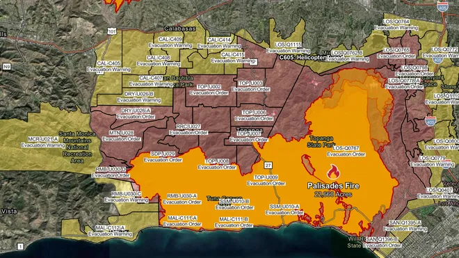 los-angeles-fire-evacuation-map